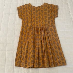 Block-print shift dress